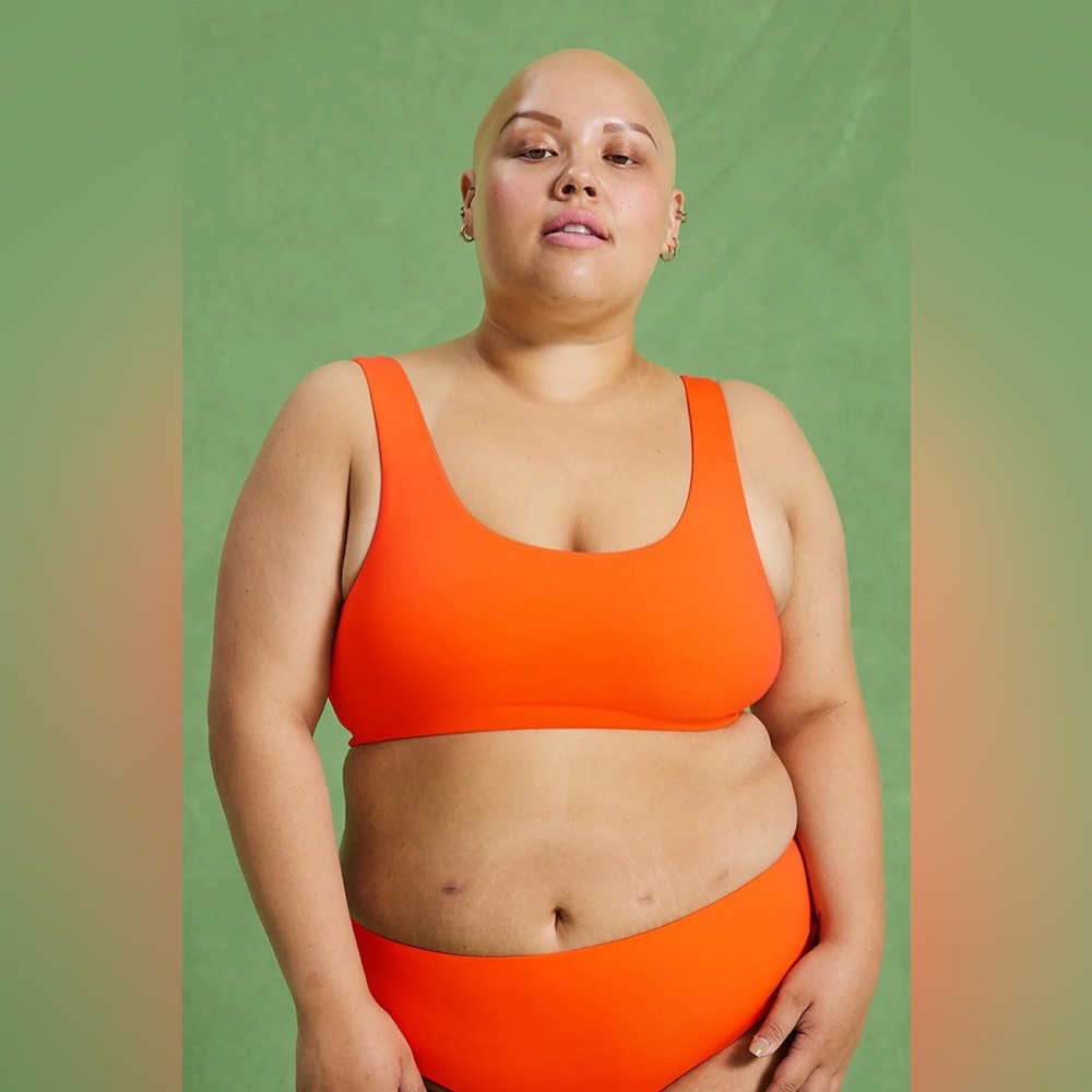 Girlfriend Collective Koi Hermosa Orange Bikini Set Size XXXL